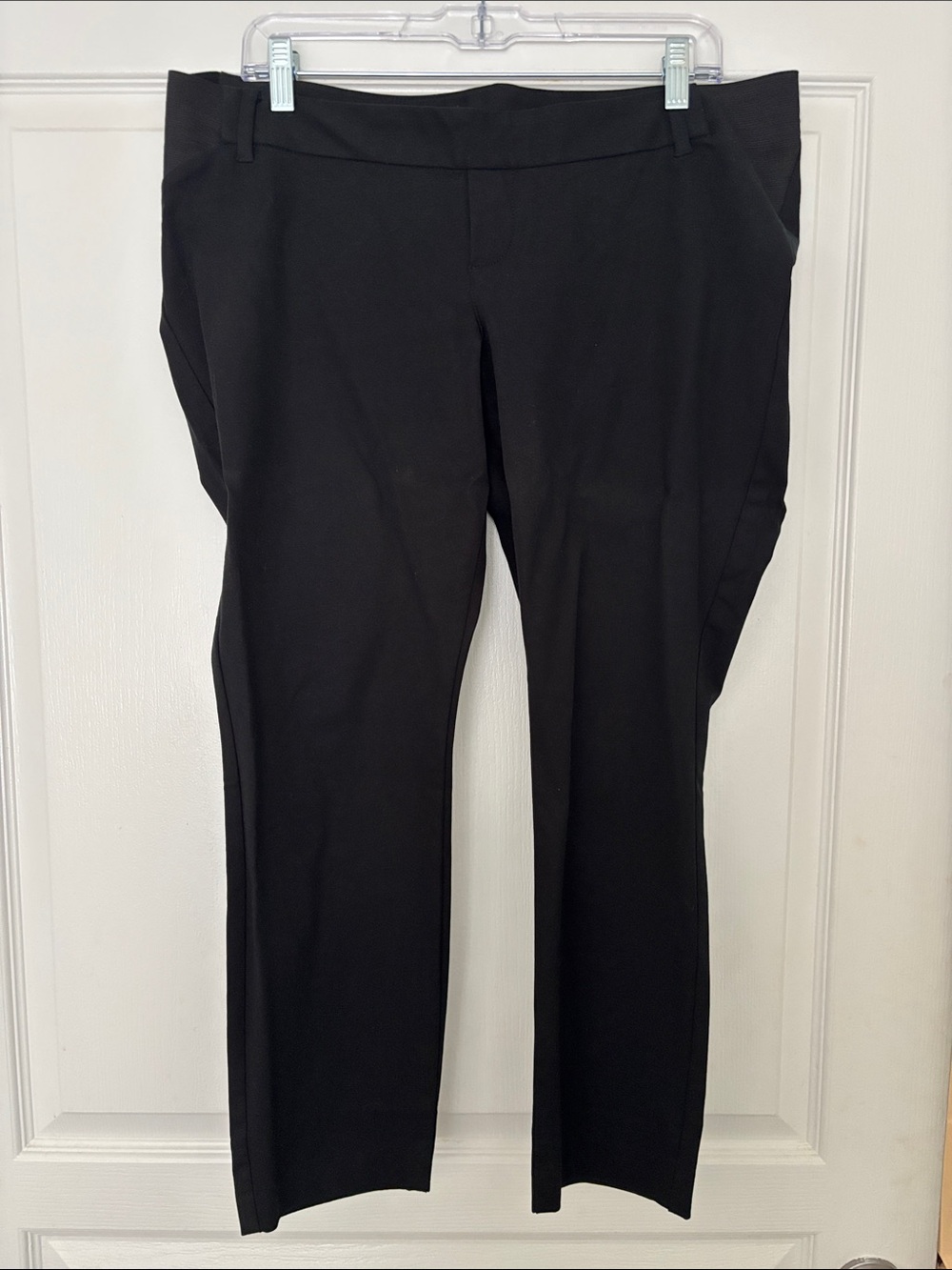 Old Navy Maternity Pixie Side Panel Black Cropped Dress Pants